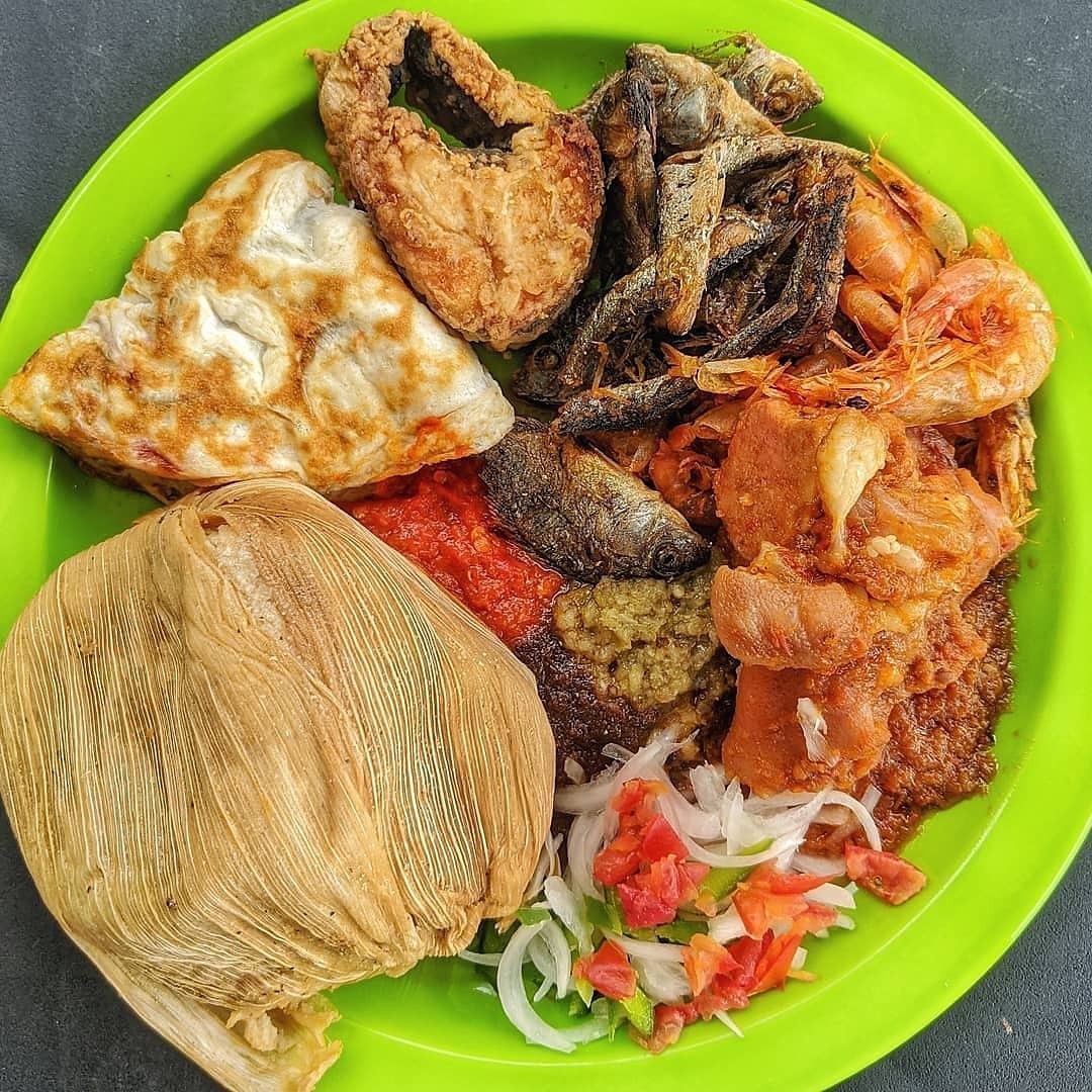 Kenkey,Pepper with Fried Fish 